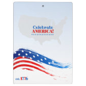 Celebrate America Clipboard Klemmbrett (Rückseite)