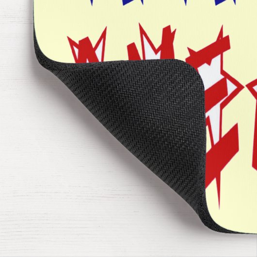 Celebrate America Flag Schriftart #2 Mousepad (Ecke)