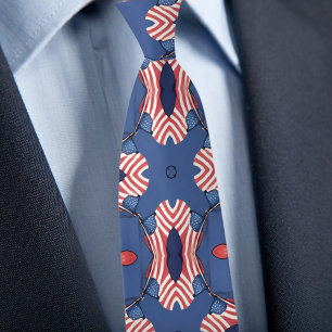 Celebrate America Red White and Blue Necktie Krawatte