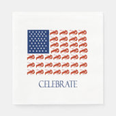 Celebrate American Flag Humster Serviette (Vorderseite)