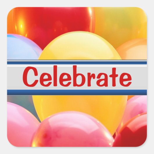 Celebrate Balloon Stickers (Vorderseite)