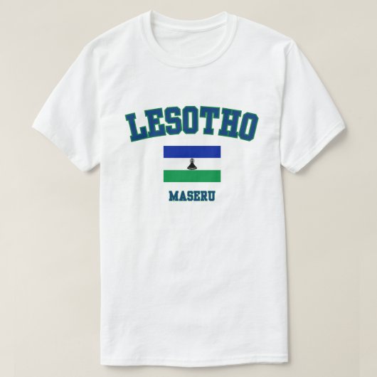 Celebrate Basotho Pride Lesotho Flag T - Shirt (Design vorne)