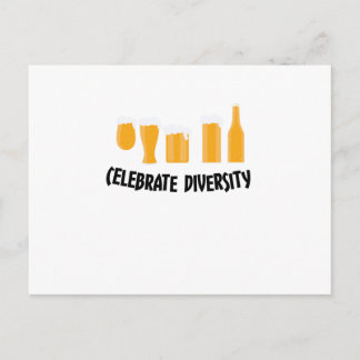 Celebrate Beer Diversity Funny Drinker Geschenke Postkarte