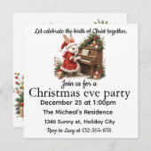 Celebrate Birth of Christ White Bunny Christmas (Vorne/Hinten)