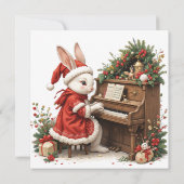 Celebrate Birth of Christ White Bunny Christmas (Rückseite)