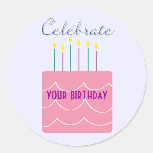 Celebrate Birthday Stickers (Vorderseite)