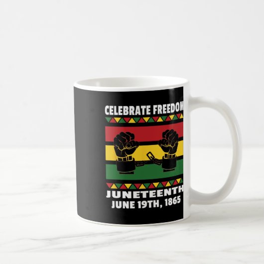 Celebrate Black Freedom Juneteth - 19. Juni Kaffeetasse (Rechts)