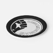 CELEBRATE BLACK GESCHICHTE 247365 BHM Custom Pappteller (Schrägansicht)