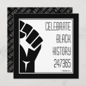 CELEBRATE BLACK GESCHICHTE 247365 Power Fist Custo (Vorne/Hinten)