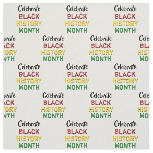 Celebrate BLACK GESCHICHTE Monat Stoff (Muster)