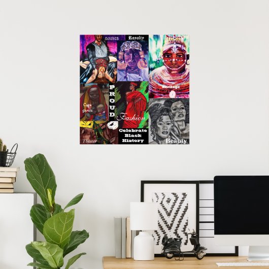 CELEBRATE BLACK GESCHICHTE Plakat (Heimbüro)