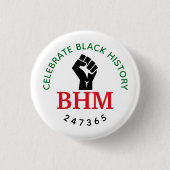 Celebrate Black History 247365 Monogram Button (Vorderseite)