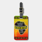 Celebrate Black History African Map Gepäckanhänger (Vorderseite vertikal)