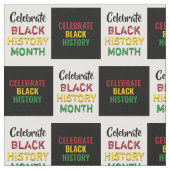 Celebrate BLACK HISTORY Monat Checkerboard-Effekt Stoff (Nahaufnahme)