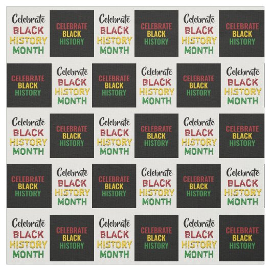 Celebrate BLACK HISTORY Monat Checkerboard-Effekt Stoff (Muster)