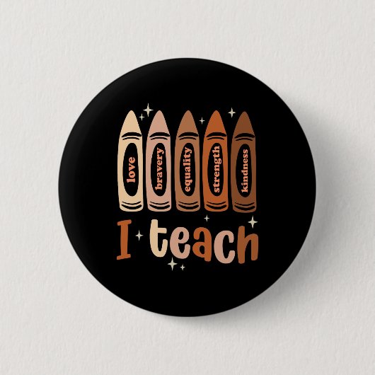 Celebrate Black History Monat I lehren Schwarze Hi Button (Vorderseite)
