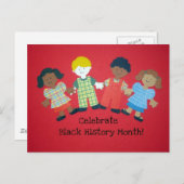 Celebrate Black History Monat Postkarte (Vorne/Hinten)