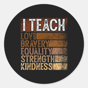 Celebrate Black History Monat Runder Aufkleber