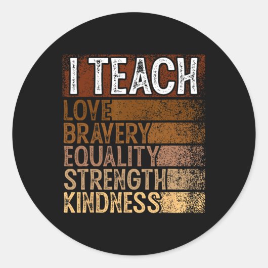 Celebrate Black History Monat Runder Aufkleber (Vorderseite)