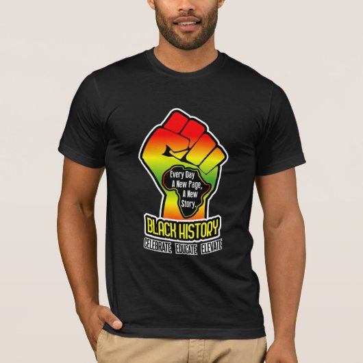 Celebrate Black History Monat T-Shirt (Vorderseite)