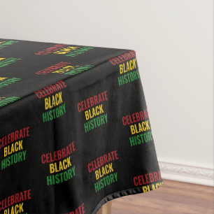 Celebrate Black History Monat Tischdecke