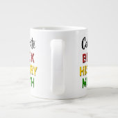 Celebrate Black History Mongram Jumbo-Tasse (Rückseite)