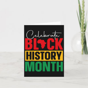 Celebrate Black History Montag Afrikanischer Schwa Karte
