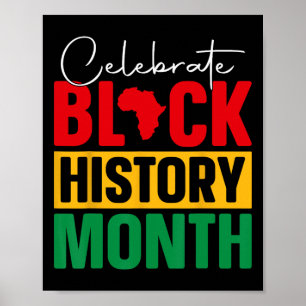 Celebrate Black History Montag Afrikanischer Schwa Poster