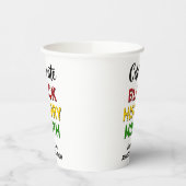 Celebrate Black History Montag Paper Cup Pappbecher (Links)