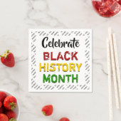 Celebrate Black History Montag Paper Serviette (Beispiel)