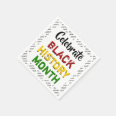 Celebrate Black History Montag Paper Serviette (Ecke)