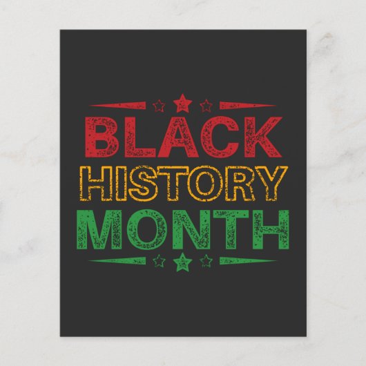 Celebrate Black History Month, 19. Juni Flyer (Vorne)