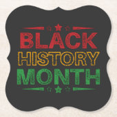 Celebrate Black History Month, 19. Juni Untersetzer (Vorderseite)