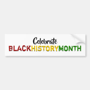 Celebrate BLACK HISTORY MONTH Autoaufkleber