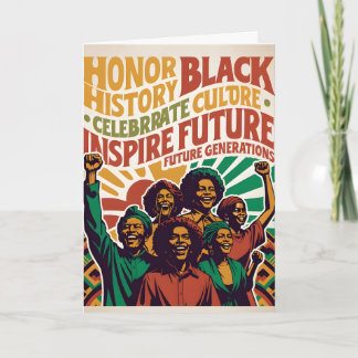 CELEBRATE BLACK HISTORY MONTH Customizable Karte