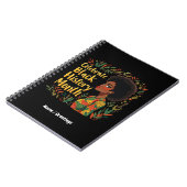 Celebrate Black History Month Ehre Afro American Notizblock (Linke Seite)