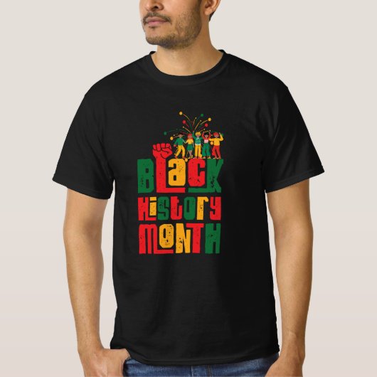 Celebrate Black History Month with Pride T-Shirt (Vorderseite)