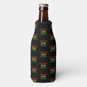CELEBRATE BLACK HISTORY Red Yellow Green BHM Flaschenkühler