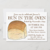 Celebrate Bun in Oven New Baby Shower Einladung (Vorderseite)