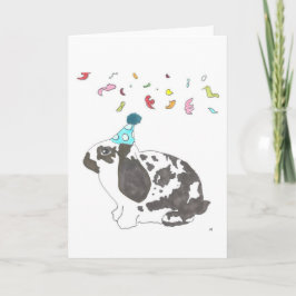 Celebrate Bunny Card Dankeskarte