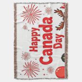 Celebrate Canada Joy Decke (Vorderseite Vertikal)