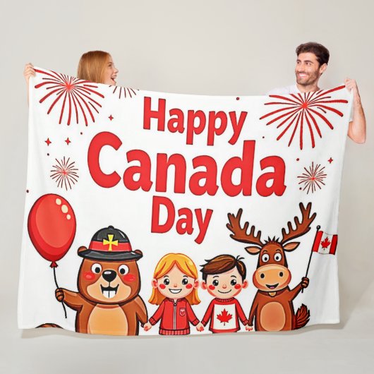 Celebrate Canada Joy Fleecedecke (Beispiel)