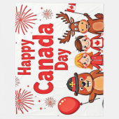 Celebrate Canada Joy Fleecedecke (Vorderseite)