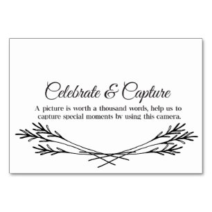 Celebrate & Capture Placecards Tischnummer