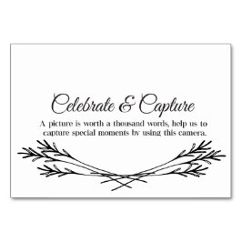 Celebrate & Capture Placecards Tischnummer