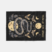 Celebrate Chinese New Year Of The Snake 2025 Moon  Fleecedecke (Vorderseite (Horizontal))