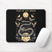 Celebrate Chinese New Year Of The Snake 2025 Moon  Mousepad (Mit Mouse)