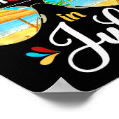 Celebrate Christmas In July Funny Beach Summer Chr Poster (Ecke)