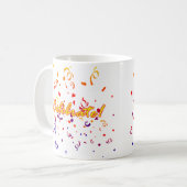 Celebrate Confetti Kaffeetasse (Vorderseite Links)