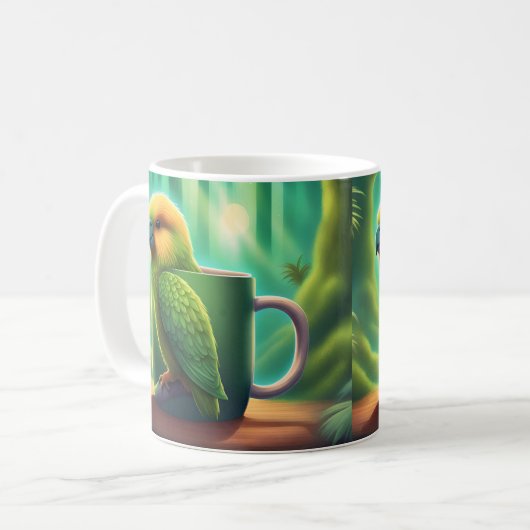 Celebrate Conservation: Kakapo Magic Tasse enthüll (Vorderseite Links)